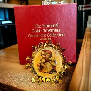 The Hummel Gold Christmas Ornament Collection 1986 The Chick Girl